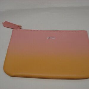 Ipsy Glam Cosmetics Bag New Unused May 2020 Ombre Yellow Pink